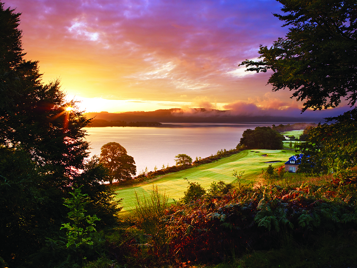 Golf course at Loch Lomond
